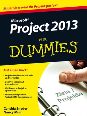 cover image of Microsoft Project 2013 f&uuml;r Dummies